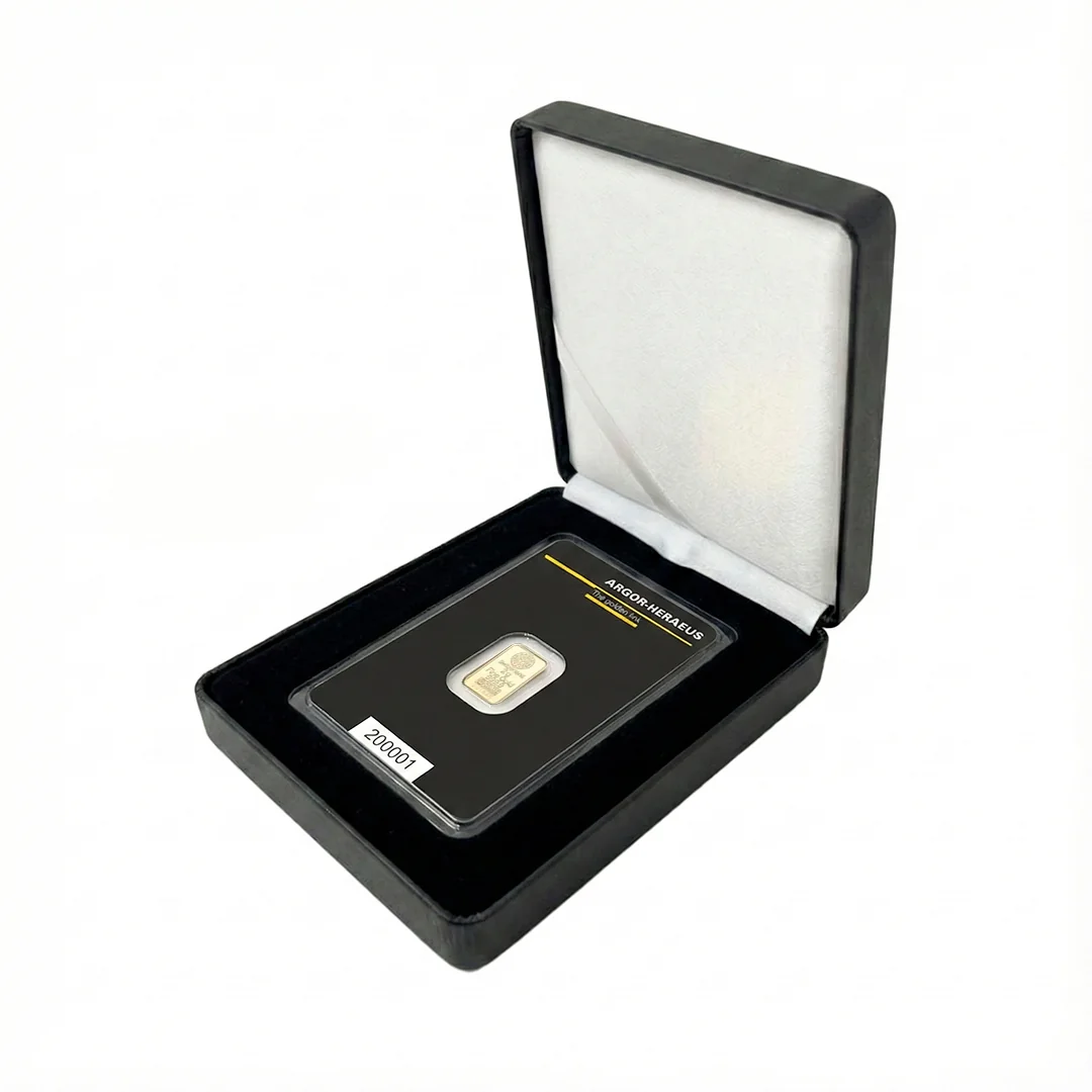 Подарочный золотой слиток Argor-Heraeus 2 г — изображение 3